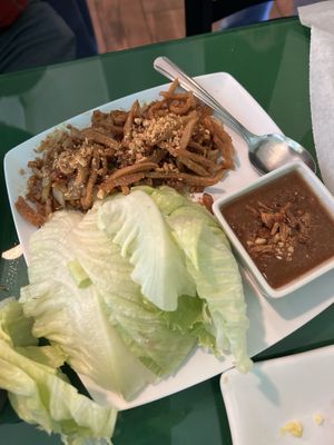 Chicken wrap  at Thanh Tinh Chay in San Diego