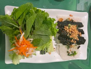 grilled beef in lolot leaf   at Thanh Tinh Chay in San Diego