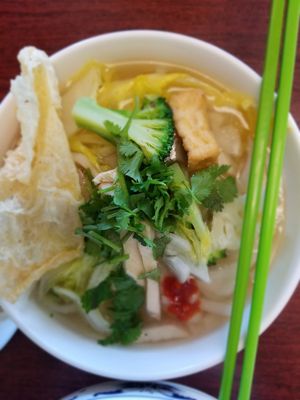 Banh Canh (not on the menu, but they had it today) at Thanh Tinh Chay in San Diego