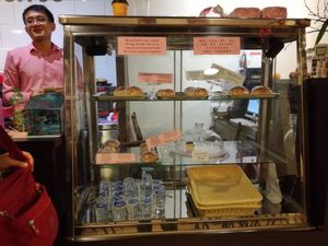 The breads, unfortunately in sigle use plastic at LN Fortunate Coffee in Ipoh