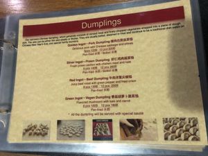 Menu, March 2019 at Stuffed in Koh Tao