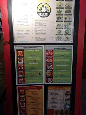 Veggie/Vegan Menu at Stuffed in Koh Tao