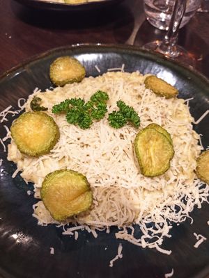 Risotto courgettes at Utopia in Nice