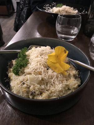 Risotto. Wish other places could make beauty like this at Utopia in Nice