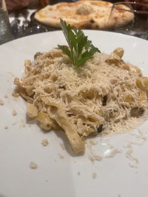Tagliatelle with muahrooms  at Utopia in Nice