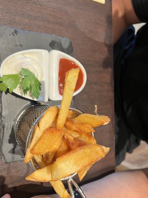 Fries as starter  at Utopia in Nice