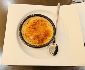 Crème brûlée 😋  at Utopia in Nice