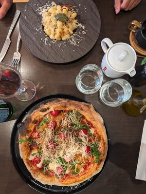 Bacon bits in the gnocchi were amazing at Utopia in Nice