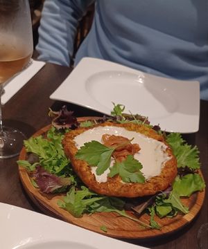 Zucchini Fritter at Utopia in Nice