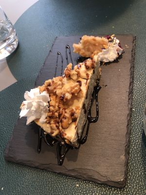 their peanut butter cheesecake😋 absolutely divine!!!  at Utopia in Nice