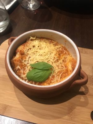 Lasagne at Utopia in Nice