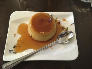 Creme caramel at Utopia in Nice