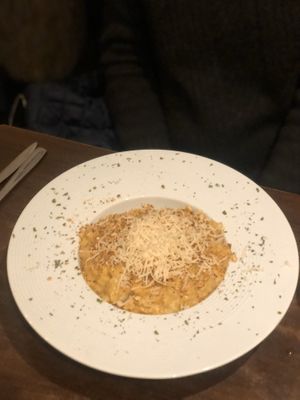 pumpkin risotto  at Utopia in Nice