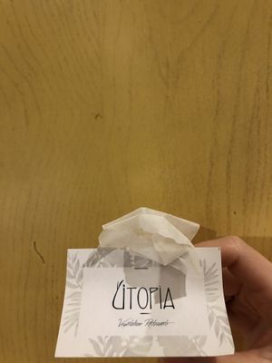 takeaway chocolate they were kind enough to give us!  at Utopia in Nice