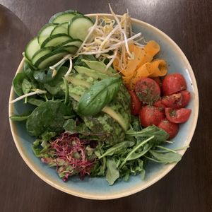 Raw salad at Utopia in Nice