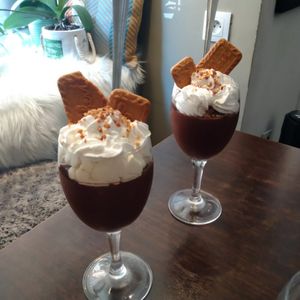 Chocolate mousse at Utopia in Nice