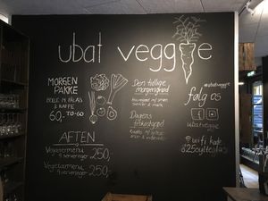 Inside at ubat veggie in Aalborg