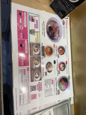 english menu  at Chipoon in Tokyo