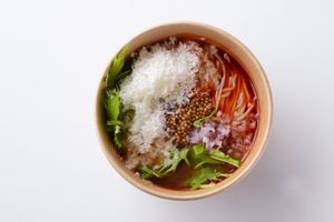 Sichuan Style Vegan Spicy Ramen with Soy Cheese: ¥700 at Chipoon in Tokyo