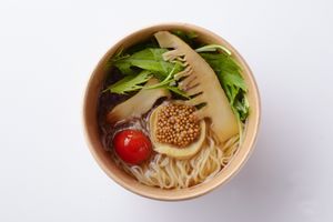 Vegan Ramen with Seasonal "Shun" veggies: ¥600 at Chipoon in Tokyo