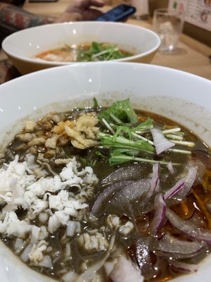 Black sesame ramen at Chipoon in Tokyo