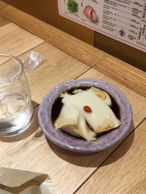Tofu pudding at Chipoon in Tokyo