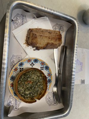 Spinach Quiche, Apple Turnover  at Astronauta in Sao Paulo
