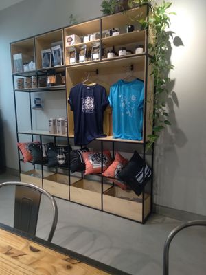 Their shop where you can buy coffee accessories and other stuff at Astronauta in Sao Paulo