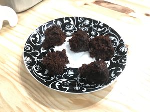 Sample of banana cake at Astronauta in Sao Paulo