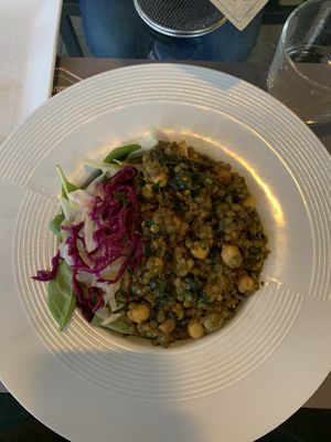 Curry di ceci e lenticchie vegetariano (in realtà vegan)  at Umami Beer in Assisi