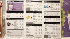 menu as of August 24 at COFFEEMILK in Kawasaki