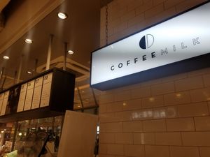 shop sign at COFFEEMILK in Kawasaki