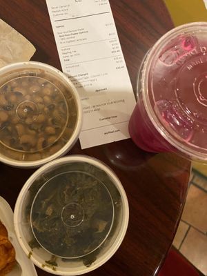 Black Eyed Peas, Collard Greens. Lemonade.  at Stuff I Eat in Inglewood