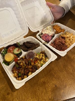 Soul food and breakfast plate  #Veganuary at Stuff I Eat in Inglewood