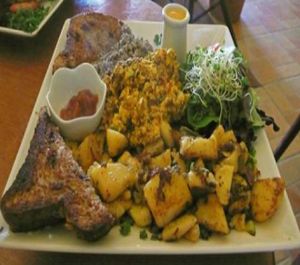 breakfast plate at Stuff I Eat in Inglewood