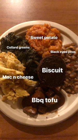 Soul food platter  at Stuff I Eat in Inglewood