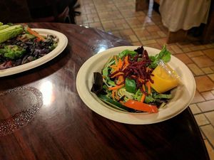 side salad -i think at Stuff I Eat in Inglewood