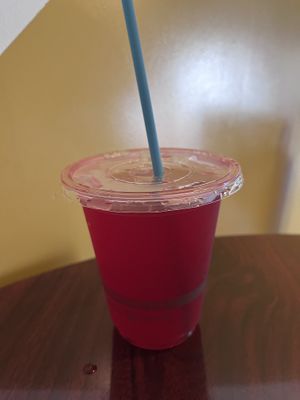 Beet lemonade   at Stuff I Eat in Inglewood
