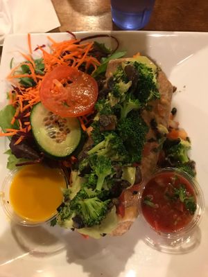 Lava Burrito: beautifully plated, generous serving and amazing flavor! at Stuff I Eat in Inglewood