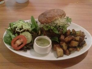 nut burger at Stuff I Eat in Inglewood