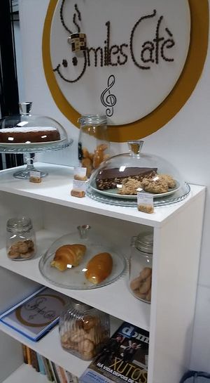 Inside at Smiles Cafe in Beja
