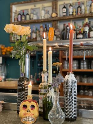 We love Gin, Candles, Ricard and mezcal ! #bonnefooi #restaurant #roosendaal #soulgood #cocktails #beers  at Bonnefooi in Roosendaal
