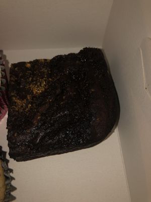 Chocolate orange brownie at Blackberries Pattisserie in Houghton-le-spring