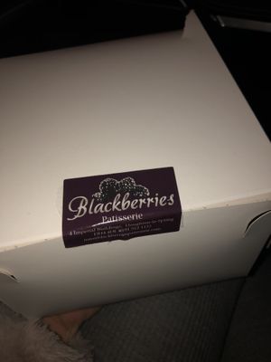 Box at Blackberries Pattisserie in Houghton-le-spring