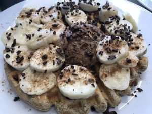 ABC waffle - gluten free vegan  at Fruitive - Conn Ave in Washington