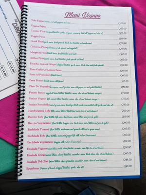 vegan options  at Tuscani in Panajachel