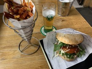 Good vegan options and a tasty burger  at H Burger in Gran Canaria