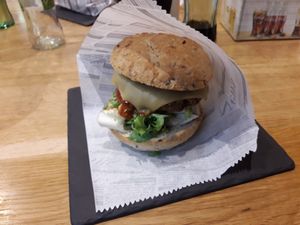Vegan House burger at H Burger in Gran Canaria
