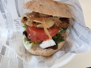Vegan classic burger at H Burger in Gran Canaria