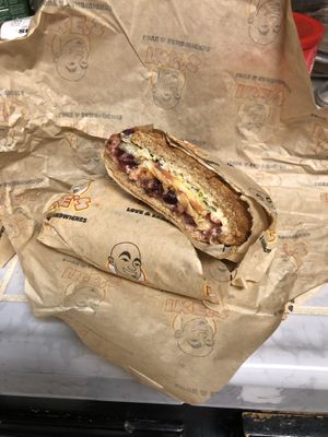 The Pilgrim - like thanksgiving in a sandwich! at Ike's - 9000 Ming in Bakersfield